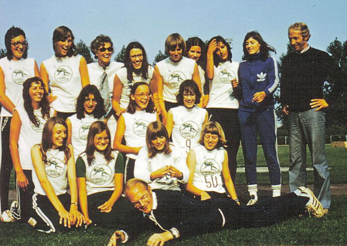 Kampioensploeg meisjes A in 1973